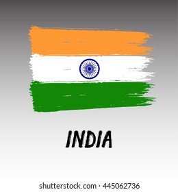 Flag Of India  - Grunge