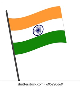 Flag India India Flag Icon Vector Stock Vector (Royalty Free) 695920669 ...