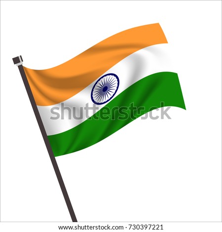Flag of india. india Icon vector illustration,National flag for country of india isolated, banner vector illustration. Vector illustration eps10.