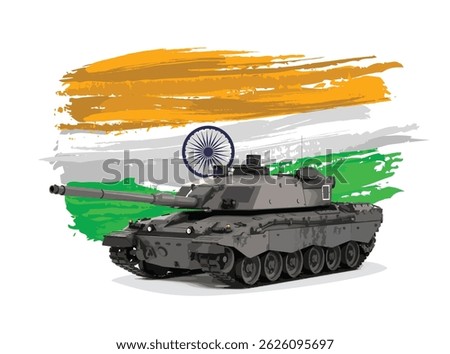 flag India Indian icon logo sign paint brush ink tank war Asia Asian New Delhi Mumbai day art vector 