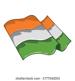 Flag of India. Isolated flag icon - Vector