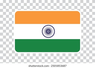 Flag of India. India flag, official colors and proportion correctly. National India flag.