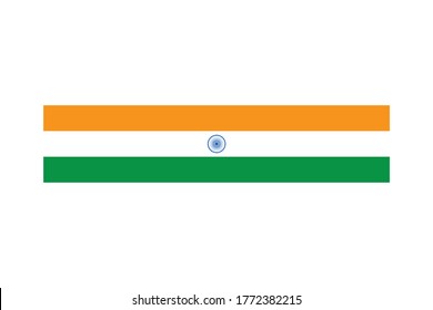 flag of india on white background vector illustration design