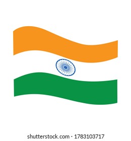 flag of india on white background vector illustration design