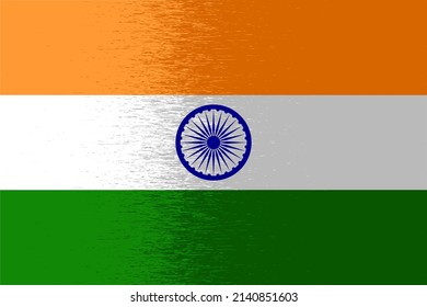 Flag of the India in vector.	