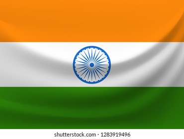 Bandera del círculo vectorial de la India
