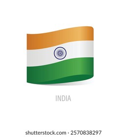 Flag Of India Vector Design.