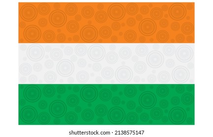 Flagge Indiens - Vektorgrafik

