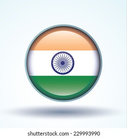 Flag of India, vector illustration