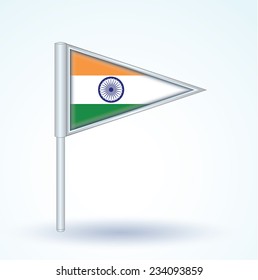 Flag of India, vector illustration