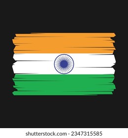 Flag of India vector illustration