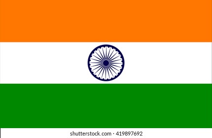 Flag of India vector image