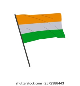 Flag, Indian Symbol Vector Illustration