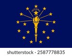Flag of Indiana, 3:2 Format, Indiana Flag
