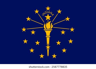 Flag of Indiana, 3:2 Format, Indiana Flag