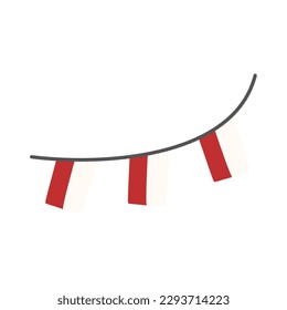 flag indonesia independence day element