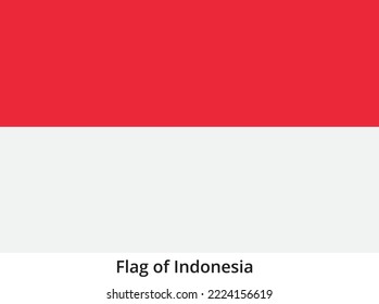  flag of Indonesia two equal horizontal bands, red white ratio of 2:3 independence on 17 August 1945 Pegangsaan Timur Street) in Jakarta, white red on the bottom slightly darker shade