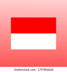 diseño vectorial de la bandera de indonesia