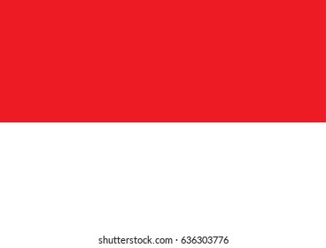 Flag of Indonesia - Vector Design