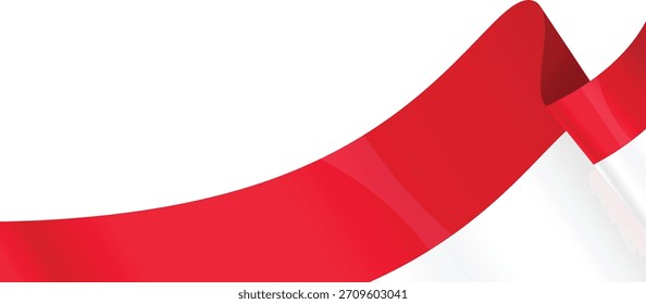Bandeira da Indonésia, bandeira ondulada