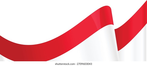Bandera de Indonesia, bandera ondulada