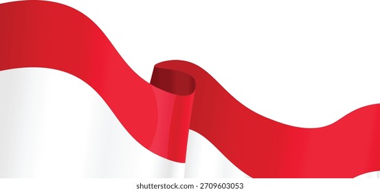 Bandeira da Indonésia, bandeira ondulada