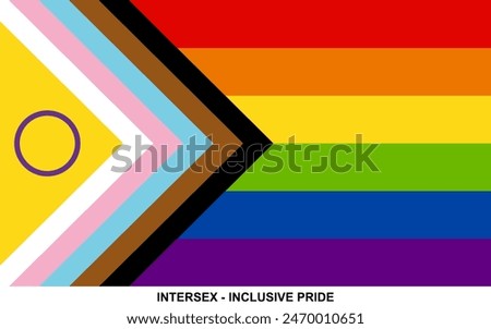 Flag of INTERSEX - INCLUSIVE PRIDE, INTERSEX - INCLUSIVE PRIDE flag