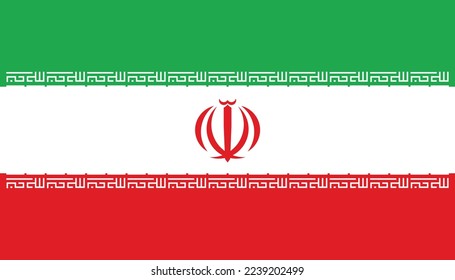 Nationalflagge Iran, Vektorgrafik