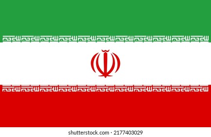 flag of Iran. illustration Vector of iran flag. EPS10
