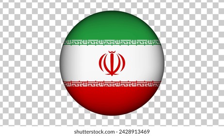 bandera de irán aislada en fondo transparente para la web del logotipo del icono de los ladrillos. ilustración vectorial.