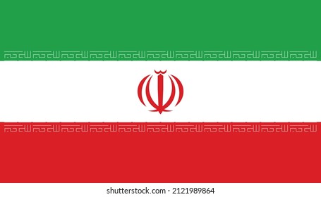 Flag of Iran National Flag Vektor Illustration as EPS.