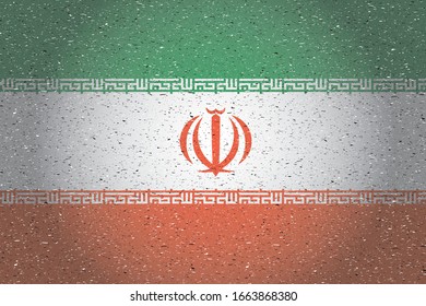 bandera de fondo iran in retro
