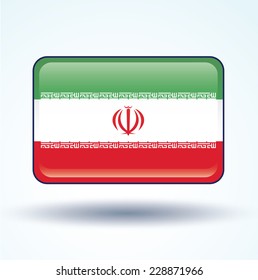 Flag of Iran, vector illustration