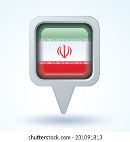 Flag of Iran, vector illustration