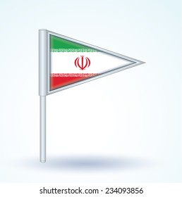 Flag of Iran, vector illustration