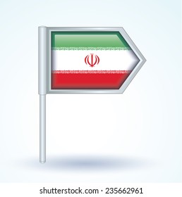 Flag of Iran, vector illustration