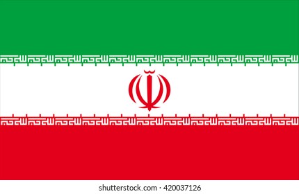 Flag of Iran vector image