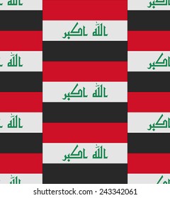 Flag Iraq texture vector illustration 
