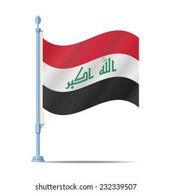 Flag of Iraq vector illustration