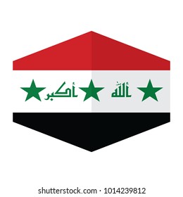 flag of Iraq,vector illustration of Iraq flag, official colors and proportion correctly. National Flag of Iraq, A Flag Illustration within a Sign of the country of Iraq.