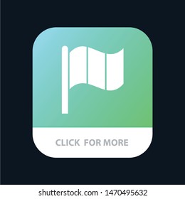 Flag, Ireland, Irish Mobile App Button. Android and IOS Glyph Version. Vector Icon Template background