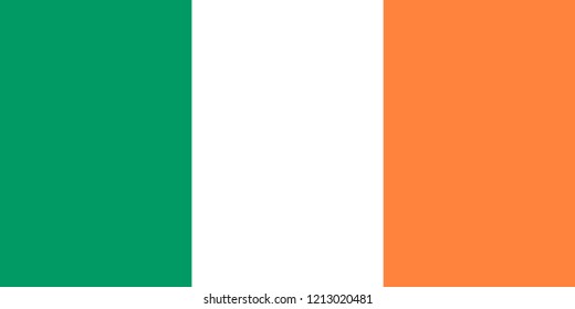 Flag of Ireland vector illustration