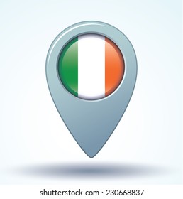 Flag of Ireland, vector illustration