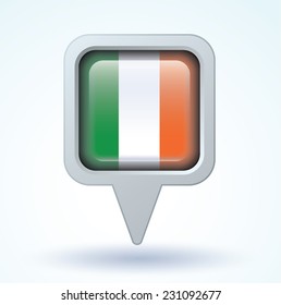 Flag of Ireland, vector illustration