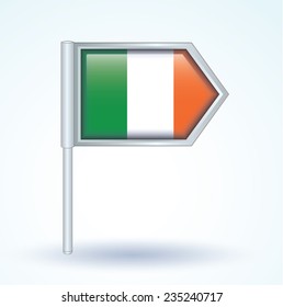Flag of Ireland, vector illustration
