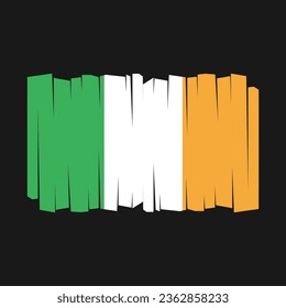Flag of Ireland Vector Illustration