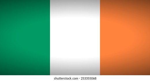 Flag of Ireland. Vector illustration.