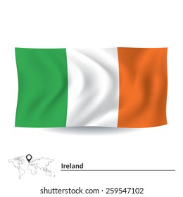 Flag of Ireland - vector illustration