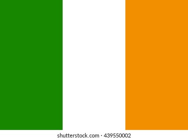Flag of Ireland. Vector Illustration