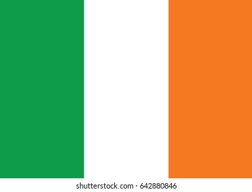 Flag of Ireland vector illustration